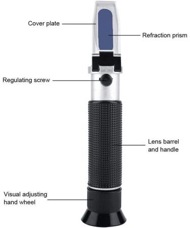 Garosa Automatic Temperature Compensation Refractometer - Portable 0-100% Salinity Meter for Aquariums & Marine Salt Concentration - Buy Online on SooperMarket.com