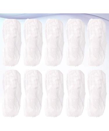 10pcs Disposable Arm Sleeves Covers Elastic End Wrist Clear Waterproof Protective Oversleeves for Protection Painting Cleaning - Buy Online on SooperMarket.com