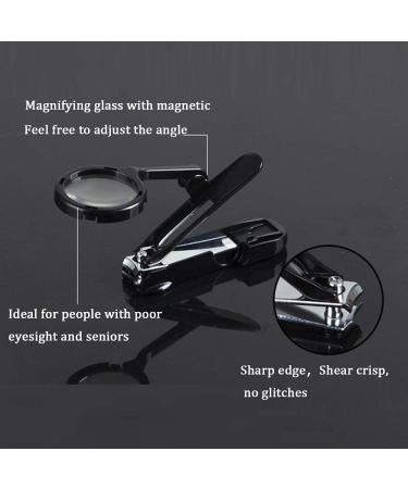HAICHEN TEC Guinea Pig Nail Clippers with Magnifying Glass - Stainless Steel Claw Toenail Trimmer for Small Animals - Pet Grooming Supplies - Buy Online on SooperMarket.com