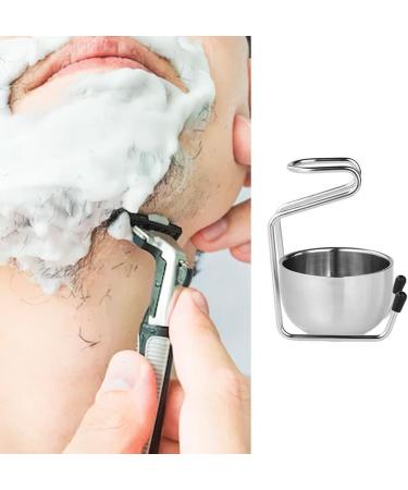 Vepoty 2-in-1 Stainless Steel Shaving Mug & Brush Stand Holder | Premium Grooming Tool for a Perfect Shave - International Shipping Available - Buy Online on SooperMarket.com