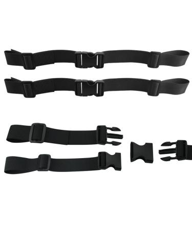 Xavswrde 2 piece of adjustable chest strap Backpack Backpack Backpack Backribe Black belt strap for jogging hiking all purpose belt quick locking back belt for travel climbing school bag school bags
