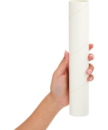 12 Pack White Cardboard Tubes for DIY Crafts - 1.7 x 10 Inches - Empty Paper Towels Rolls for Art Projects - Buy Online on SooperMarket.com