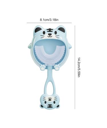 Buy Blue Tiger Baby Training Toothbrush - Soft Silicone Manual Toothbrush for Kids 2-6 Years | Cartoon Design for Complete Dental Hygiene - Buy Online on SooperMarket.com