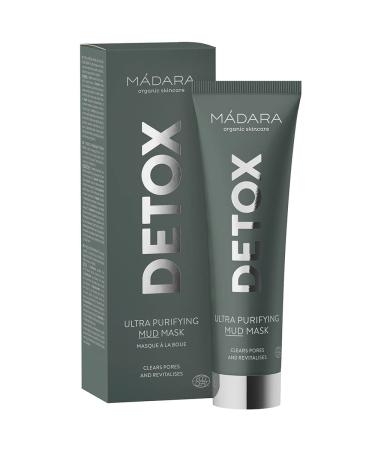 M dara Organic Skincare Ultra-Cleaning Mud Mask - Detoxifying Vegan Pore-Narrowing EcoCert Certified 60ml - Buy Online on SooperMarket.com