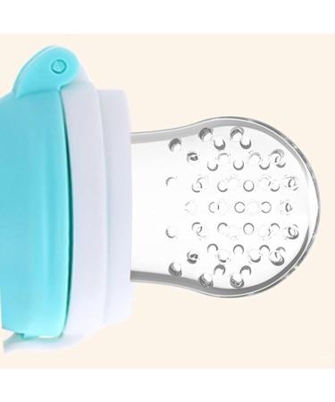 2-Pack Baby Food Feeder Pacifier | Soft Silicone Blue & Green | Ideal for Home Use & Fruit Nutrition - Buy Online on SooperMarket.com