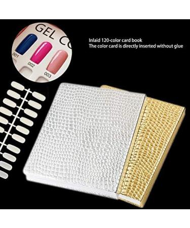 Kliplinc 216 Colours Nail Tips Display Book DIY Nail Art Shows Colour Map Chart Painting Display Board Black - Buy Online on SooperMarket.com