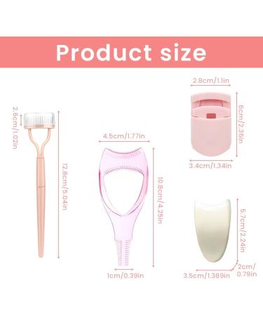 3 In1 Eyelashes Tools Mascara Shield Guard Cosmetic Eyelash Applicator Eyelash Comb Upper Lower Eye Lash Helper Tool Eyelash Curler Cosmetic Tool for Women Girls - Buy Online on SooperMarket.com
