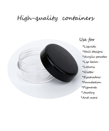 10g Cosmetic Sample Jars with Lids - 100pcs BPA-Free Makeup Containers - Buy Online on SooperMarket.com