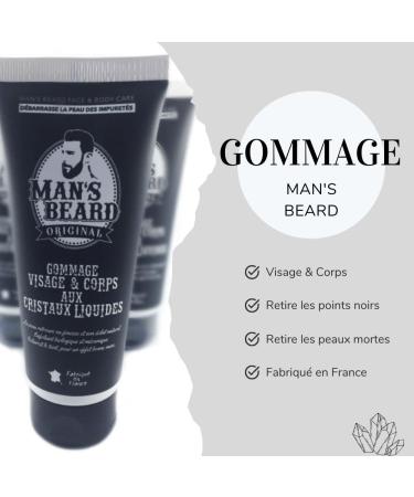 Mans Beard Peeling Scrub 100ml - Face & Body Exfoliator | French Skin Care for Clean Impurity-Free Skin - Buy Online on SooperMarket.com