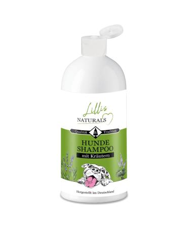 Lillis Naturals dog shampoo with natural herbs for skin and coat care 500ml