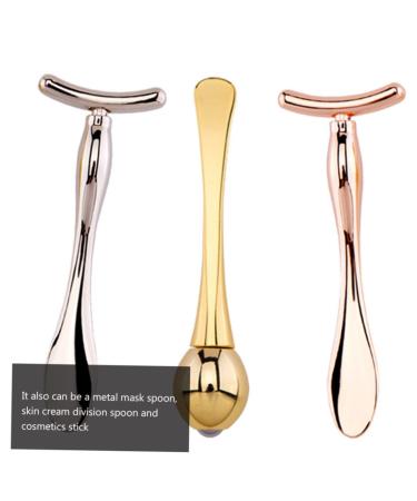 Buy 2 Sets Eye Massage Roller T-Bar & Portable Makeup Spoon | Skin Care Massage Tool for Eyes | Best Eye Cream Applicator Online - Buy Online on SooperMarket.com