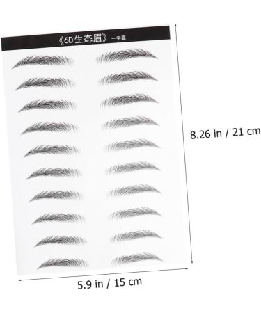 MAGICLULU 2 Pairs Eyebrow Sticker Black Makeup Adhesive Eyebrow Template Makeup Brishes Disposable 6d - Buy Online on SooperMarket.com