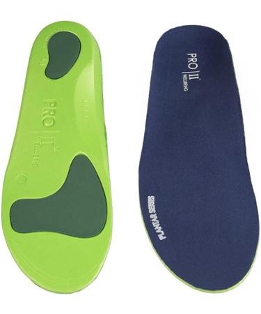 PRO 11 WELLBEING Plantar Series Orthotic Insoles - 2 Pairs Blue - Relief for Plantar Fasciitis, Knee, Back Pain & Fallen Arches - UK 3/4/5 - Buy Online on SooperMarket.com
