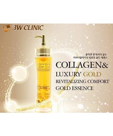 3W Clinic Collagen Luxury Gold Essence 150ml - Best Anti-Aging Serum for Radiant Skin | International Shipping - Buy Online on SooperMarket.com