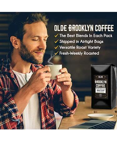 5 LB ITALIAN Dark Roast Whole Bean Coffee - Extra Strong Gourmet Espresso Roasted in New York - Buy Online on SooperMarket.com