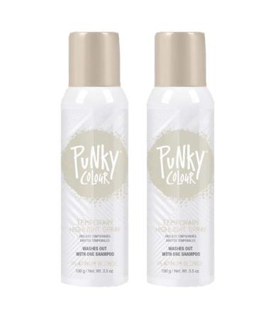 Punky Temporary Hair Highlight Spray Platinum Blonde 3.5 oz 2-Pack 3.5 Ounce (Pack of 2) Platinum Blonde