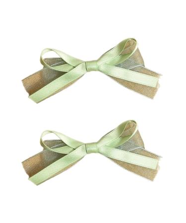 JSGHGDF Ribbon Elegant 2000s Style Side Clip Hair Clip Elaborate Style Large knot Balletcore