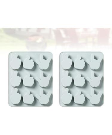 Alipis 2pcs Silicone Molds Baking 3D Silicone Ice Cube Molds Bakery Silicone Fondant Molds Cake Mold Fudge - Buy Online on SooperMarket.com