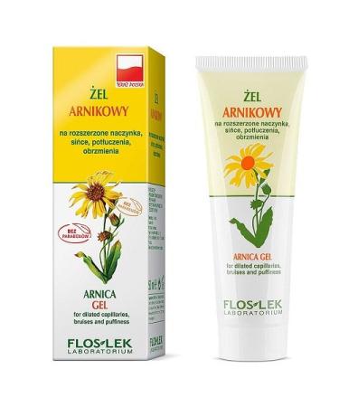 ARNICA Gel 50ml - Healing Skin Support Treatment - Dilated Capillaries Couperose Skin Bruises Dark Circles Pouches Puffines Relief - Arnica Montana Flower Arnica Chamissonis Flower Panthenol NEW