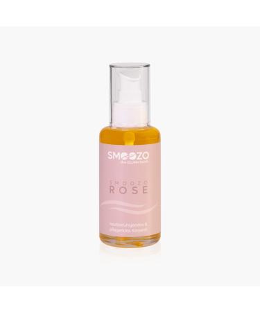 Smoozo body care oil vegan 100ml - massage oil skin -friendly - tightening vegan body oil - pure & natural skin oil with dry skin - perfect after shaving (rose 100 ml) rose 100 ml (1 Pack)