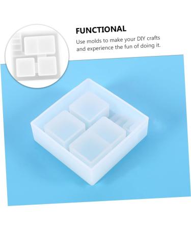 Operitacx 3pcs Box Pot Mold Silicone Molds Gypsum Resin Pot Pot Making Mold Epoxy Resin Crystal Whitex3pcs 10.6X10.6X3.3CMx3pcs - Buy Online on SooperMarket.com