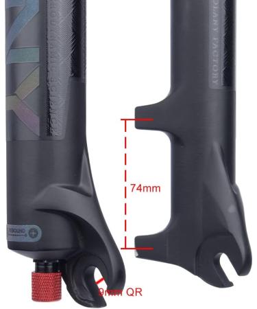 BOLANY Mountain Bike Air Suspension Fork 27.5 - 100mm Travel - Buy Online on SooperMarket.com