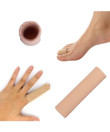 Open Toe Tubes Fabric Gel Lined Sleeve Protectors - 6 Pack for Corns, Blisters, Hammertoes - Buy Online on SooperMarket.com