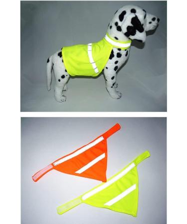 Personalized Reflective Dog Bandana - Custom Text & Logo | Muka Green Size L - Perfect for Pets - Buy Online on SooperMarket.com