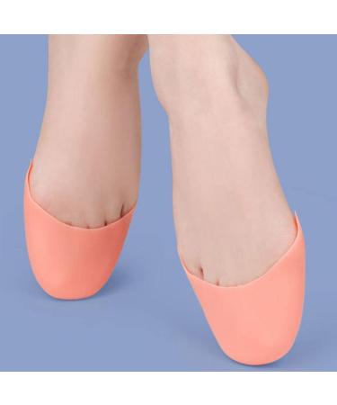 Toe Protectors for Pointe Shoes + Glass Cuticle Pusher - White/Skin Color, Ballet Dance Shoe Toe Pads - Buy Online on SooperMarket.com
