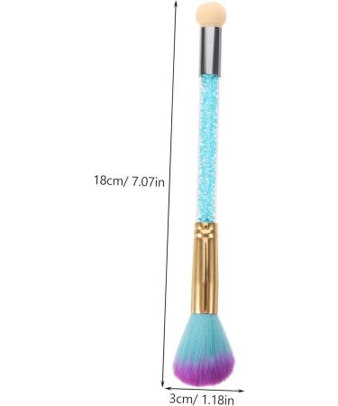 CIMAXIC 1pc Fingernail Brush Stuckers Nail Scrub Brush Nail Duster Brush Nail Scrubbing Brush Nail Collector Soft Nail Brush Toe Cleaning Brush Nail Dust Collector Portable Nail Polish 18*3cm Blue - Buy Online on SooperMarket.com