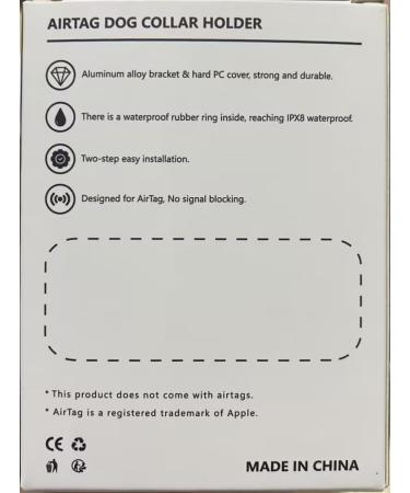 Cloudvalley Airtag Dog Collar - IPX8 Waterproof GPS Tracker for Apple Airtags - Lightweight Easy Install Anti-Loss Cover for Dogs & Cats - Buy Online on SooperMarket.com