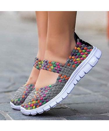 Women's Lightweight Elastic Trainers - Comfort Slip-On Sport Water Shoes - 41.5 EU Gray | International Shipping - Buy Online on SooperMarket.com