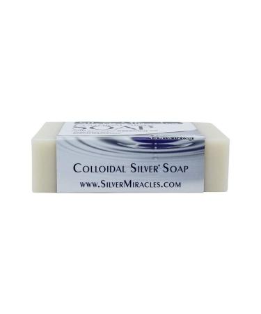 Silver Miracles Colloidal Silver Soap with Tea Tree Essential Oil - Natural Antibacterial Cleanser - Buy Online on SooperMarket.com
