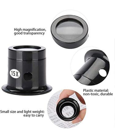 Jewelers Loupe Eye Loupe Jeweler Magnifying Glass Set 5X 10X 15X 20X Magnification for Eye Magnifier Lens Repair - Buy Online on SooperMarket.com