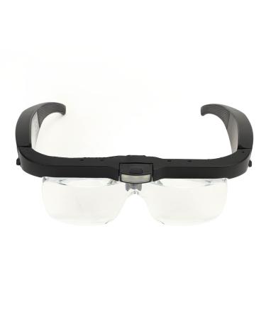 Head Mounted Magnifying Glasses Headband Magnifying Glasses Simple Use 3.7V 3 LED Light for Home Reading Room