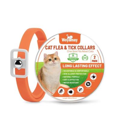 Cat Repellent Treatment Adjustable Cat Repellent Collars Natural Protection Repellent Collar for Cats Water Resistant Repellent Collar for Cats Small-Medium-Large Orange 1pack