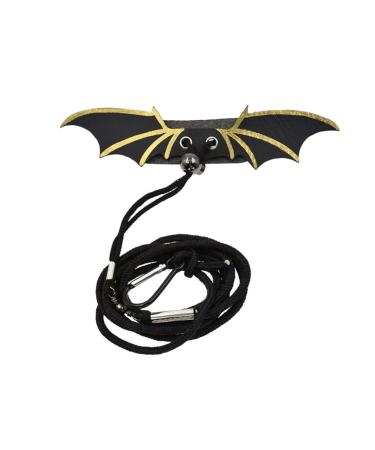 Balacoo Adjustable Reptile Leash Harness Reptile Lizard Harness with Devil Wings Hauling Cable Rope Bearded Dragon Accessories
