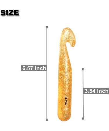 Creammuffin 25mm Huge Crochet Hook with Plastic Handle for Blankets, Shawls, and Crafts - Buy Online on SooperMarket.com