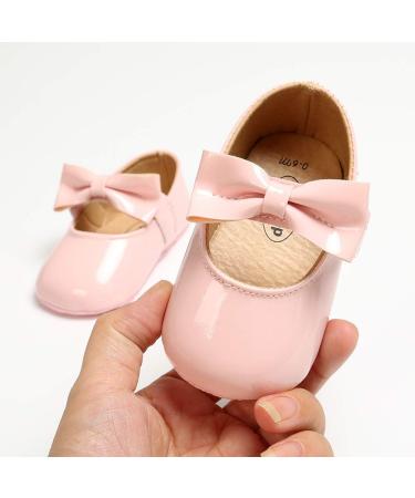 RVROVIC Baby Girl Moccasins | Sparkly Princess Soft Sole Shoes 6-12 Months (2 Pink) | Infant Prewalker Toddler Girls - Buy Online on SooperMarket.com