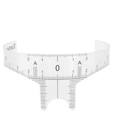 Professional Eyebrow Ruler for Microblading Artists Transparent Design Plastic Lightweight and Portable with 3 Types Available for Accurate Eyebrow Shape (Nose bridge ruler Nose bridge ruler type B