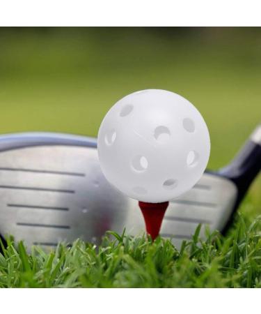 FUNZON Practice Golf Balls 25 Pack - Lightweight Plastic Airflow Hollow Balls for Driving Range & Swing Training - Indoor/Outdoor Use - White - Buy Online on SooperMarket.com