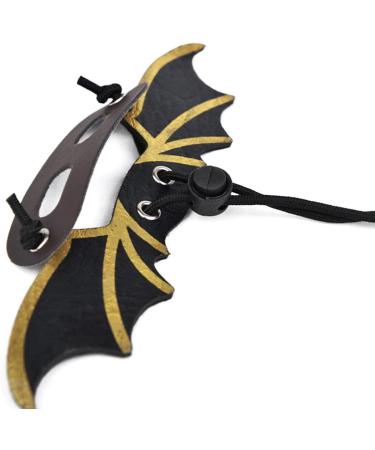1 Set Adjustable Lizard Leash Bearded Dragon Harness Reptile Leather Harness Bearded Dragon Rope Reptile Leather Rope with Bat Wings for Lizard Amphibians Chameleons Small Pet Animals - Buy Online on SooperMarket.com