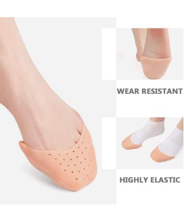 Healvian Shoe Crease Protector - 6Pcs Reusable Silicone Ballet Toe Pads for Women | Toe Protectors for Heels, Pointe Shoes, and Yoga Toes - Buy Online on SooperMarket.com