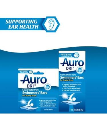 Auro Dri Swimmer's Ear Drying Drops Fast Relief 1 fl oz - Pack of 4 - Buy Online on SooperMarket.com