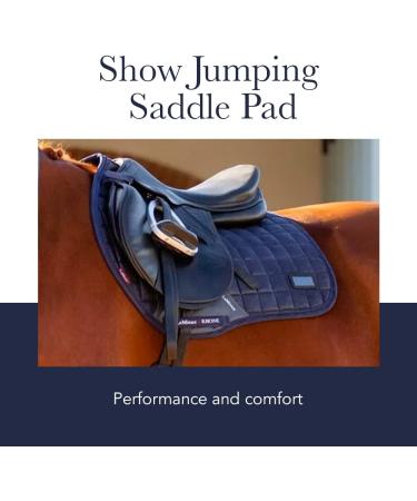LeMieux Show Jumping Saddle Pad - Premium English Equestrian Riding Equipment - Classic Square Black Design - Buy Online on SooperMarket.com