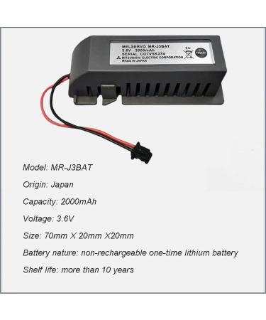 50 Pack 2000mAh 3.6V MR-J3BAT Non-Rechargeable Li-ion Battery for ER6VC119A/B MELSERVO MR70 - International Shipping Available - Buy Online on SooperMarket.com