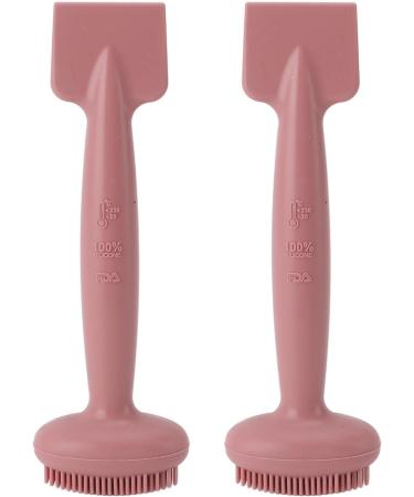 2Pcs Face Mask Brush 2Pcs Face Mask Brush Silicone Facial Cleansing Brush Scraper Tool Cleaning for Beauty Salon Apply Mud Mask (Pink) - Buy Online on SooperMarket.com