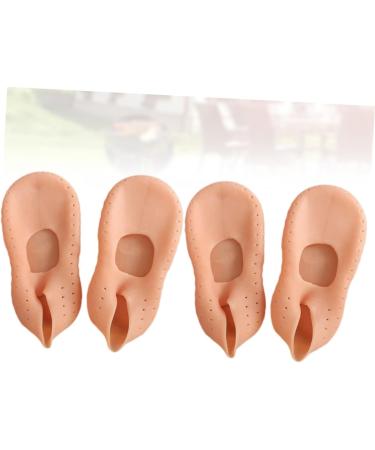 minkissy 6 Pairs Heel Socks for Cracked Heels Heel Protectors for High Heel Shoes Moisturizing Sleeves Foot Softening Socks Silicone Heel Cover Moisturizing Socks Anti Slip Socks Increased - Buy Online on SooperMarket.com