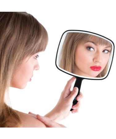 ForPro Premium Hand Mirror - Distortion-Free Reflection, Medium Size, Black - 6.3 x 9.6 - Pack of 1 - Buy Online on SooperMarket.com