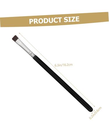 CANIGHT 6pcs Flat Eyebrow Brush Eyeliner Tool Eyeshadow Brush Eye Lash Brush Eye Brush Black Wooden Handle - Buy Online on SooperMarket.com
